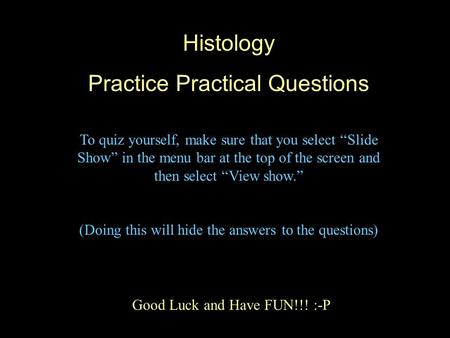 Practice Practical Questions