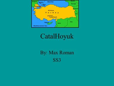 CatalHoyuk By: Max Roman SS3.