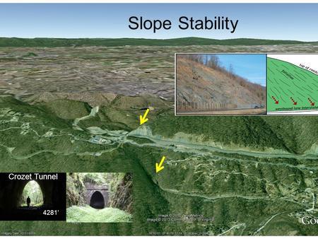 Slope Stability 4281’ Crozet Tunnel. Central America??