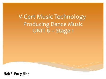 V-Cert Music Technology