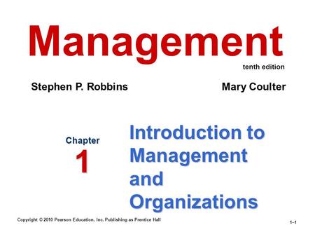 Introduction to Management and Organizations