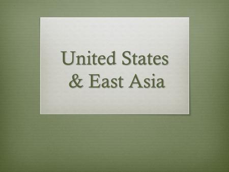 United States & East Asia. Filipinos Rebel  Guerrilla War  Reform Led to Self-Rule.