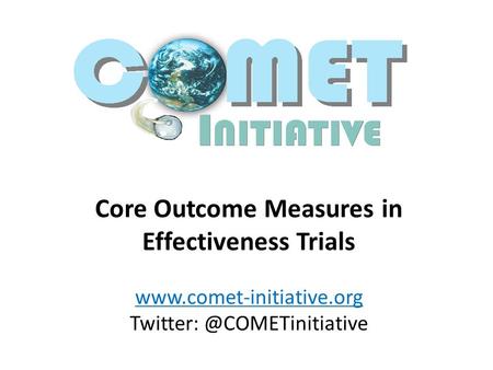 Core Outcome Measures in Effectiveness Trials