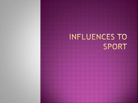 Write a small paragraph about how you got involved in sport. Think about why you may have chosen a certain sport? Is there another sport you would like.