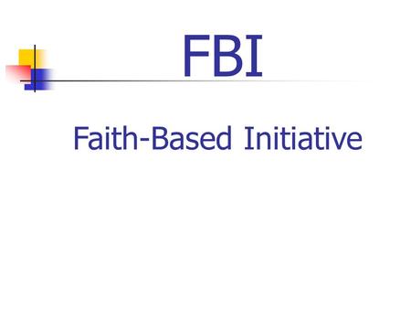 Faith-Based Initiative FBI. BSA Research Points to Congregations as the Best Place to Start New Sustainable Units.