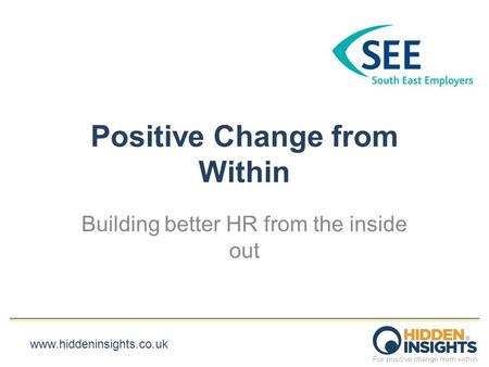 Positive Change from Within