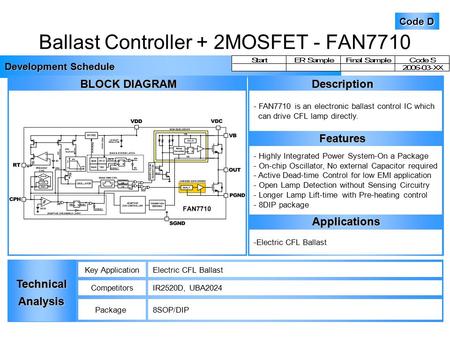 Ballast Controller + 2MOSFET - FAN7710