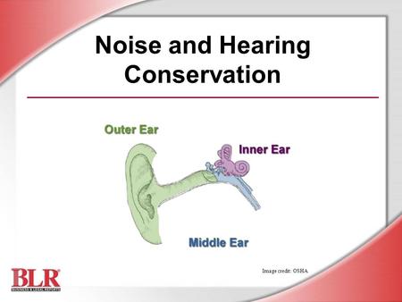 Noise and Hearing Conservation