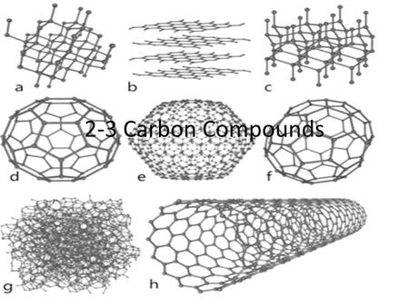 2-3 Carbon Compounds.