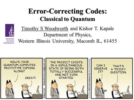 Error-Correcting Codes: