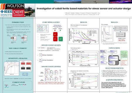 Investigation of cobalt ferrite based materials for stress sensor and actuator design INTRODUCTION Stress sensors can be used to monitor the health of.