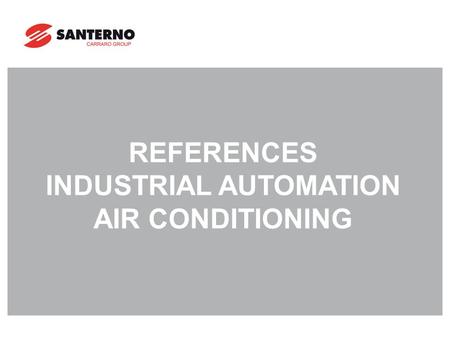 REFERENCES INDUSTRIAL AUTOMATION AIR CONDITIONING.