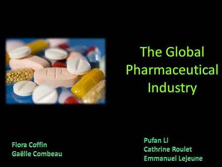 Political Pressure on margins offer tax or cost advantages Price or reimbursement controled by the government Economic Mergers between Biothecs Mature.