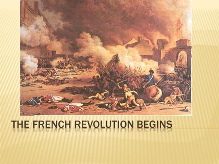 The French Revolution Begins