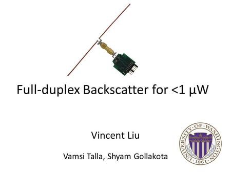 Full-duplex Backscatter for 