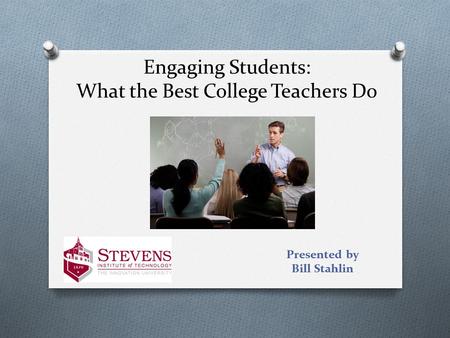 Engaging Students: What the Best College Teachers Do