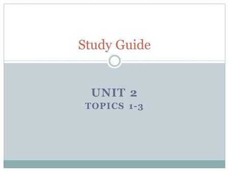 UNIT 2 TOPICS 1-3 Study Guide. What you need to know to be successful on this test. Matching terms: Genetic modification Hemp Stomata Xylem Germination.