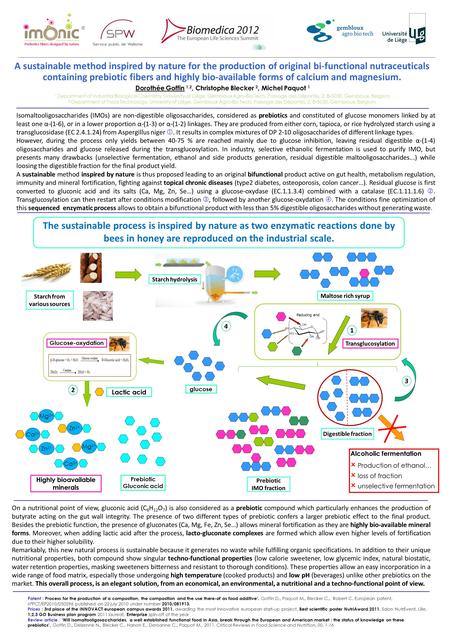 Dorothée Goffin 1,2, Christophe Blecker 2, Michel Paquot 1 1 Department of Industrial Biological Chemistry, University of Liège, Gembloux Agro-Bio Tech,