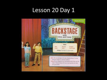 Lesson 20 Day 1. Question of the Day What is the most unusual way you have made a friend? An unusual way I made a friend was by _________.