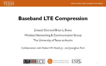 Baseband LTE Compression