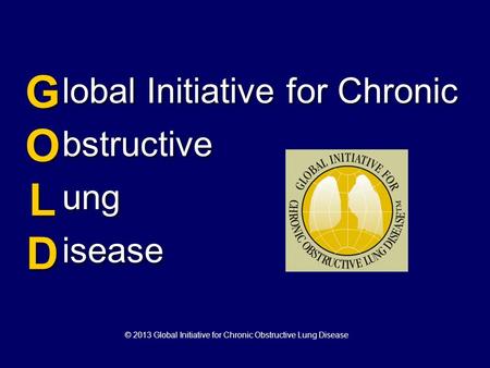 © 2013 Global Initiative for Chronic Obstructive Lung Disease