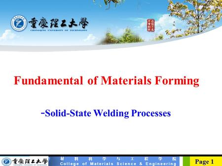 -Solid-State Welding Processes