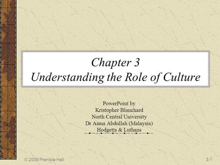 Chapter 3 Understanding the Role of Culture