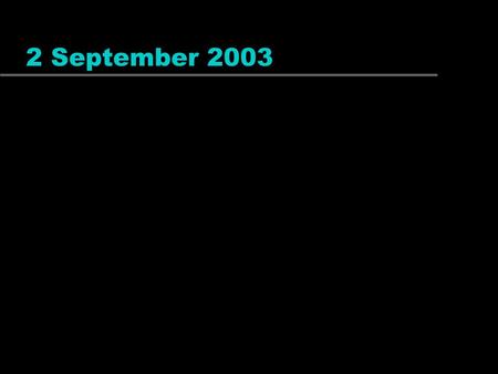 2 September 2003. Statistics for Behavioral Scientists Psychology W1610x.