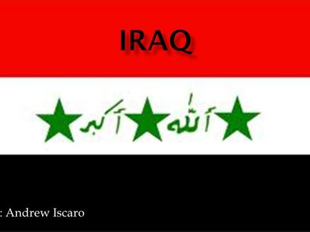 By: Andrew Iscaro.  Iraq is located in the Middle East, between Iran and Saudi Arabia. Iraq is also bordered by Jordan and Syria to the west, Kuwait.