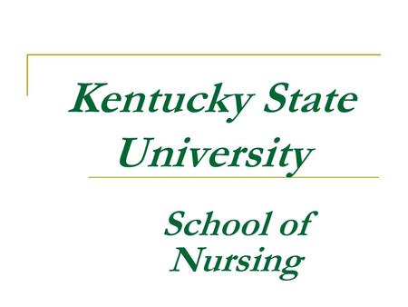 Kentucky State University