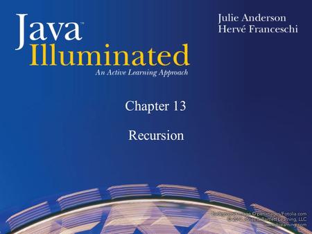 Chapter 13 Recursion. Topics Simple Recursion Recursion with a Return Value Recursion with Two Base Cases Binary Search Revisited Animation Using Recursion.