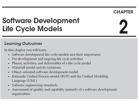 What is a life cycle model?