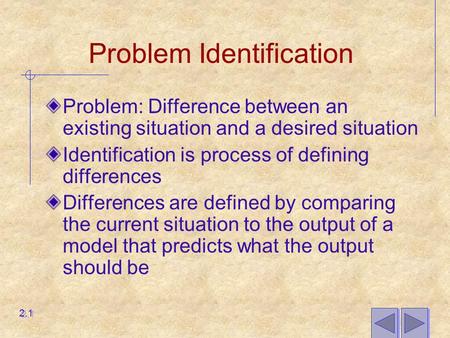 Problem Identification