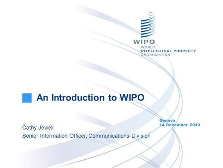 An Introduction to WIPO