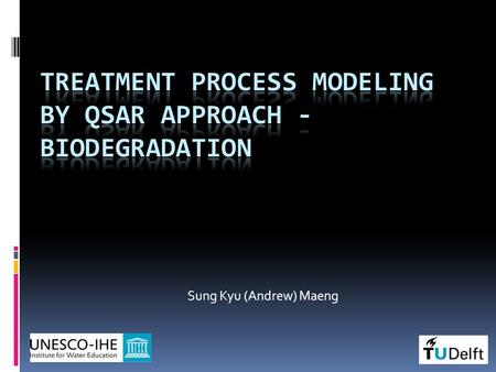 Sung Kyu (Andrew) Maeng. Contents  QSAR Introduction  QSBR Introduction  Results and discussion  Current QSAR project in UNESCO-IHE.