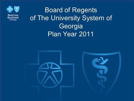 Slide 41 Board of Regents of The University System of Georgia Plan Year 2011.