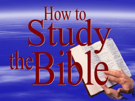 “We revere the Bible, but we don't read it.” ~ George W. Gallup “We revere the Bible, but we don't read it.” ~ George W. Gallup.