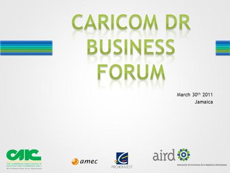 March 30 th 2011 Jamaica. The project proposes an integrated intervention, combining four actions aimed at: The sustainable capacity building of the involved.