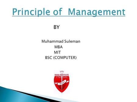 BY Muhammad Suleman MBA MIT BSC (COMPUTER). RANA INSTITURE OF HIGHER STUDIES ASSIGNMENT NO 1 CRITICAL ANAYLYSIS Group Members: ASSAD TAYYAB XYZ Submitted.