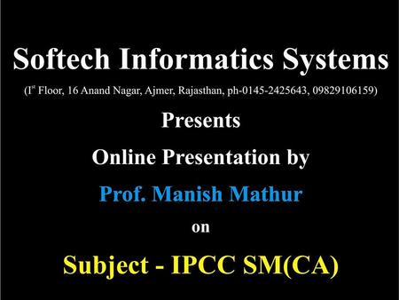 Softech Informatic Systems. Strategic Management.