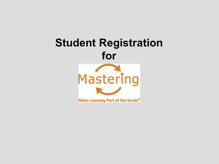 Student Registration for.