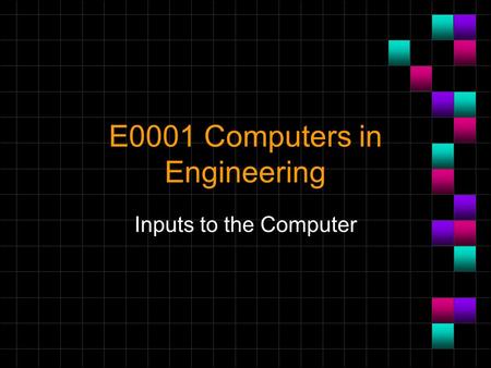 E0001 Computers in Engineering