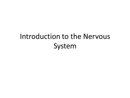 Introduction to the Nervous System. Neuron Multipolar neuron Axon Glial Cells Nucleus Nucleolus Dendrite Axon Hillock Cell body.