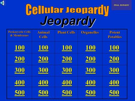 Prokaryotic Cells & Membranes