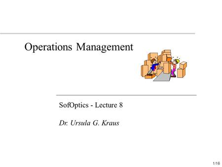 Operations Management