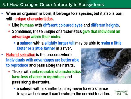 3.1 How Changes Occur Naturally in Ecosystems