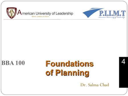 2–1 4 BBA 100 Dr. Salma Chad. L E A R N I N G O U T L I N E Follow this Learning Outline as you read and study this chapter. © 2007 Prentice Hall, Inc.