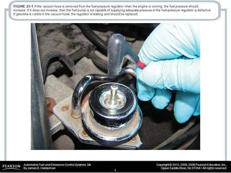 Automotive Fuel and Emissions Control Systems 3/e By James D. Halderman Copyright © 2012, 2009, 2006 Pearson Education, Inc., Upper Saddle River, NJ 07458.