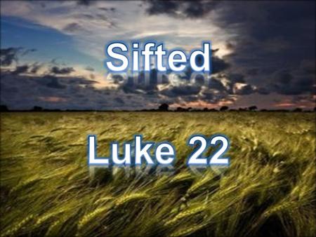 Sifted Luke 22.