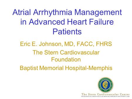 Atrial Arrhythmia Management in Advanced Heart Failure Patients